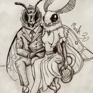 Side by Side | Original Ink Drawing